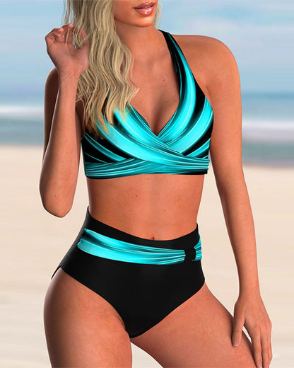 Vivienne | Bikini imprimé croisé