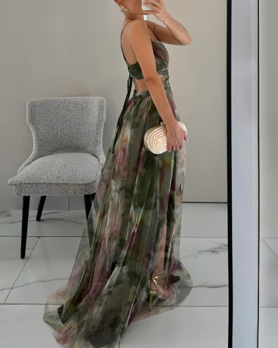 Mathilde | Robe tulle florale