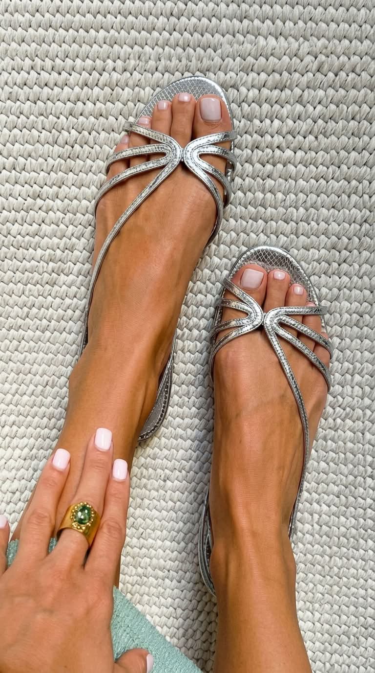 Chloé | Sandales Dorées Élégance Estivale
