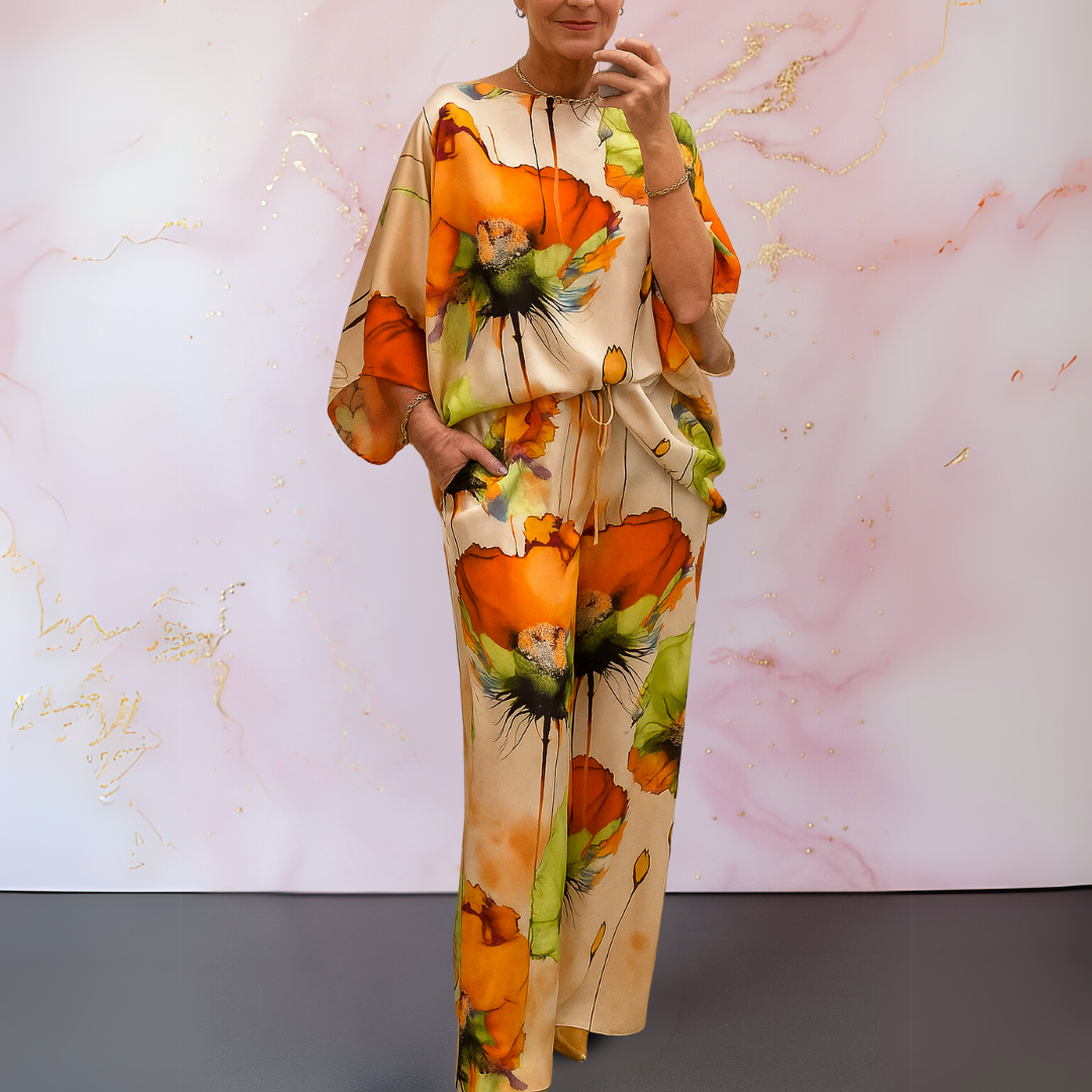 Naomie | Ensemble satiné élégant