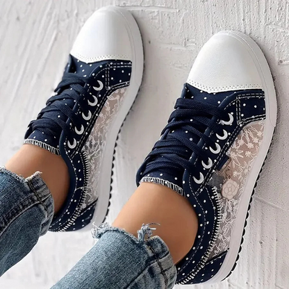 Juliette | Baskets élégantes avec détails floraux
