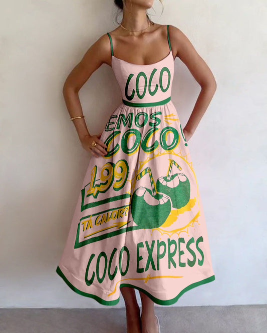Agathe | Robe Tropicale Fleurie
