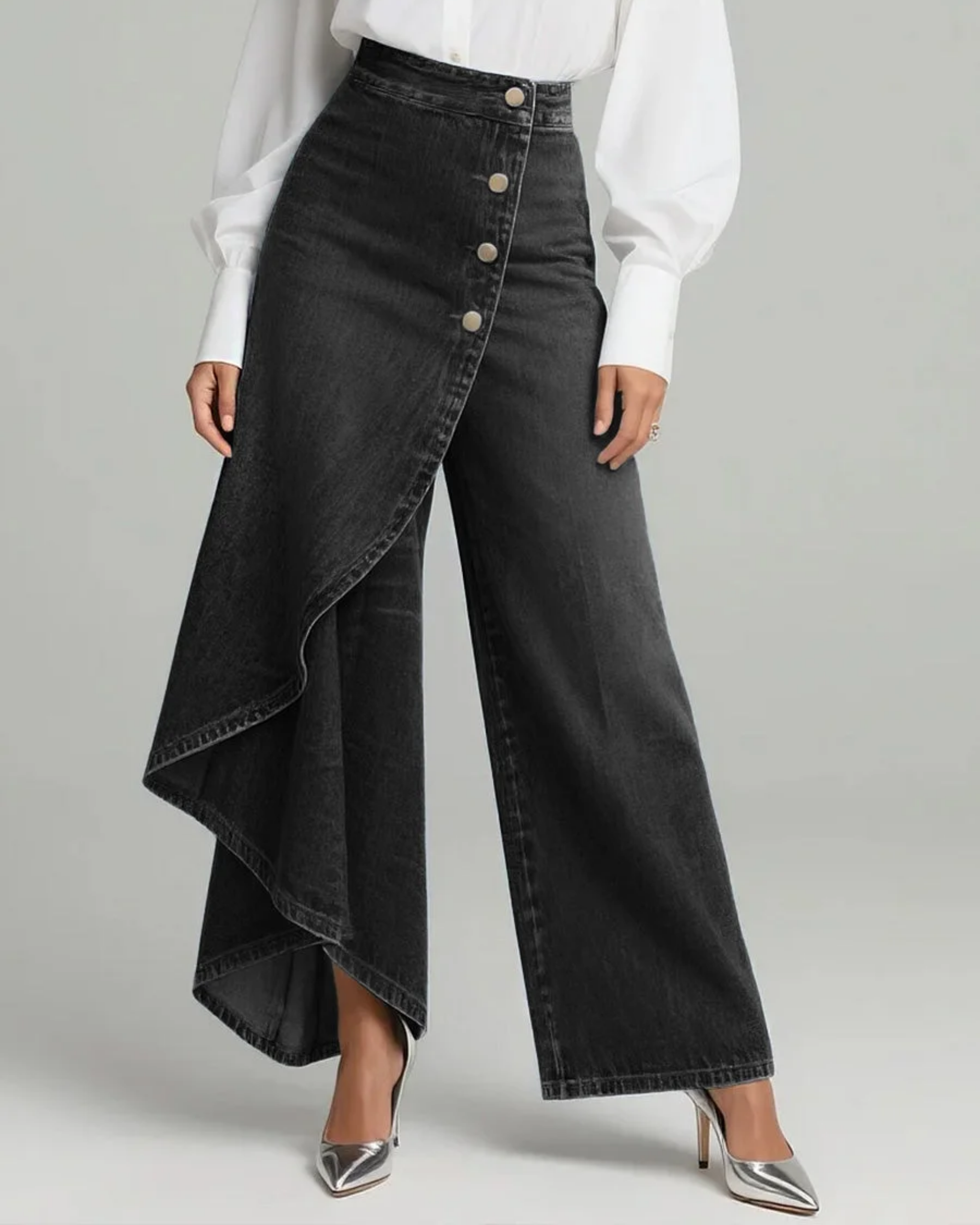 Marlène | Pantalon Denim Noué