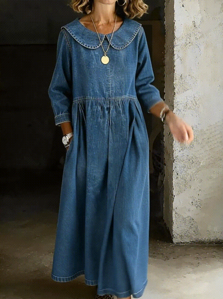 Louisette | Robe Denim Romantique