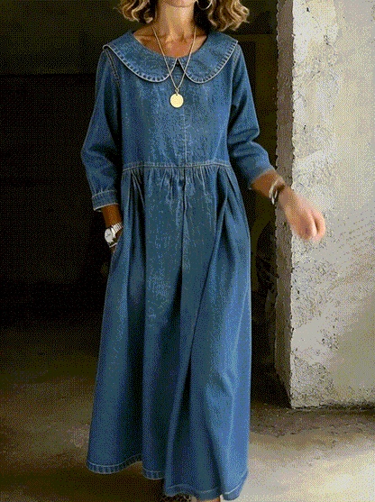 Louisette | Robe Denim Romantique