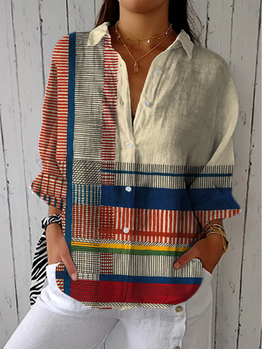 Naïs | Blouse Graphique Moderne