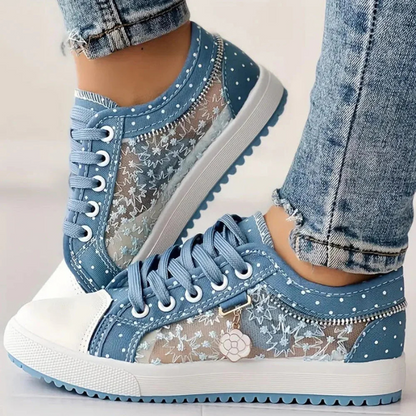 Juliette | Baskets élégantes avec détails floraux