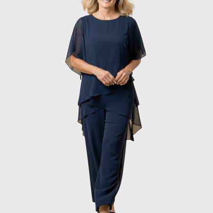 Isaure | Ensemble drapé asymétrique
