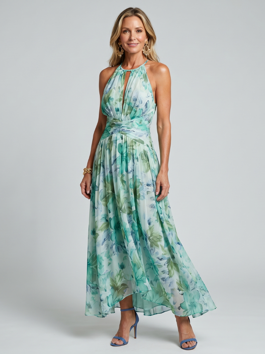 Geneviève | Robe midi plissée