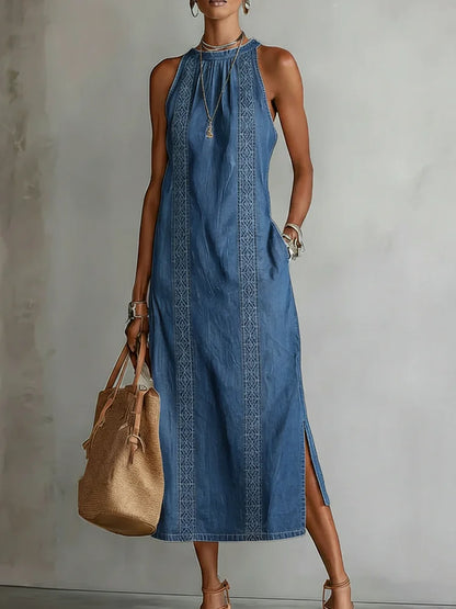 Fernande | Robe Denim Dentelle