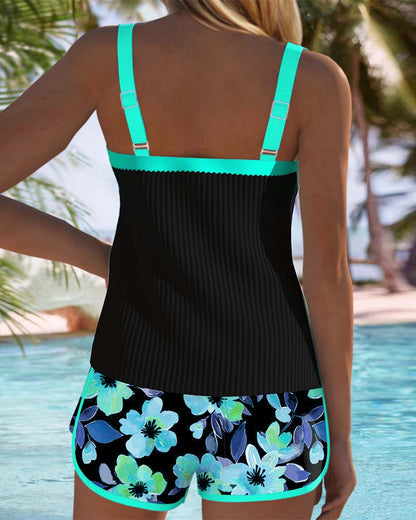 Inès | Tankini élégant bicolore