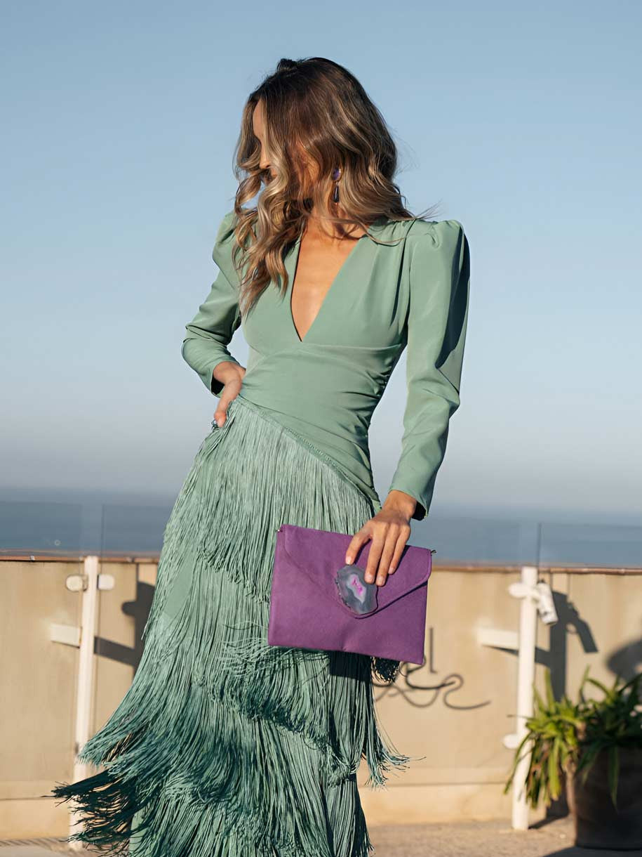 Thérèse | Robe longue frangée