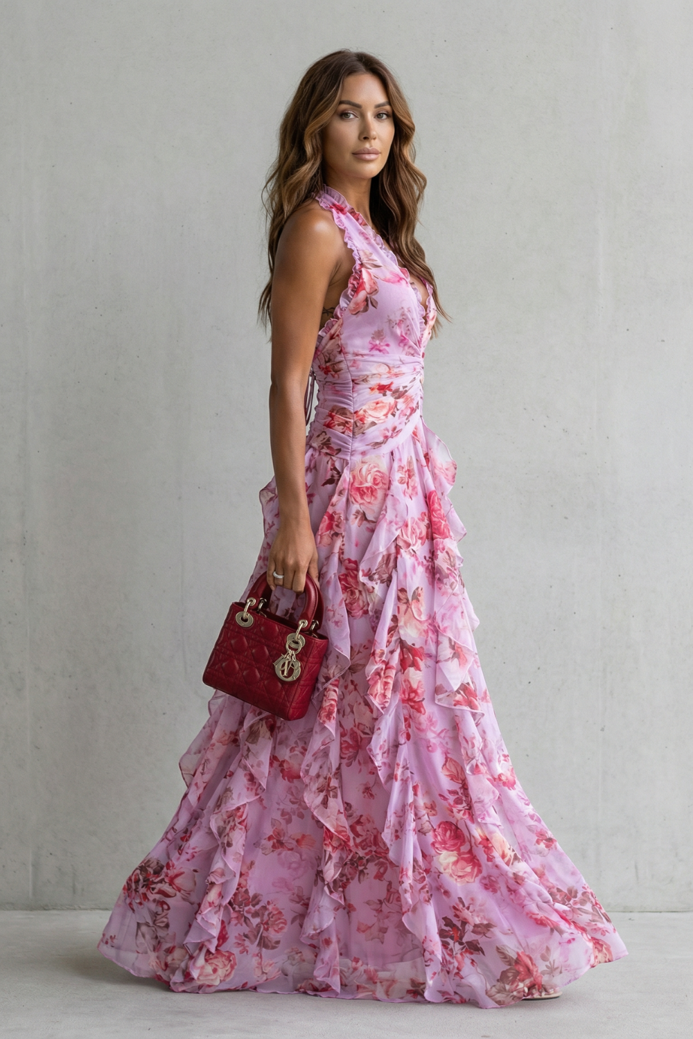 Valérie | Robe longue halter