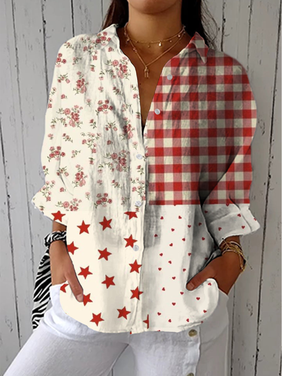 Fanny | Blouse Patchwork Romantique