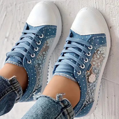 Juliette | Baskets élégantes avec détails floraux