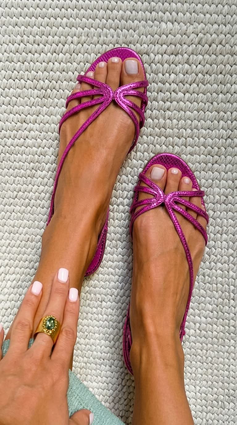 Chloé | Sandales Dorées Élégance Estivale