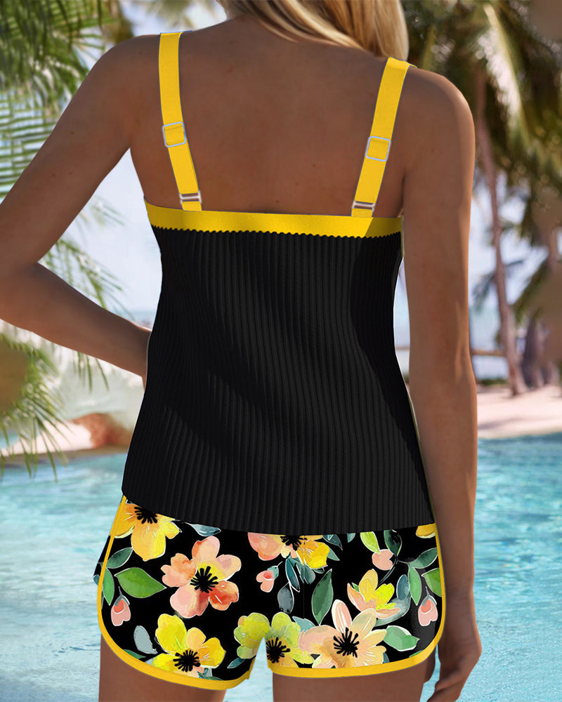 Inès | Tankini élégant bicolore