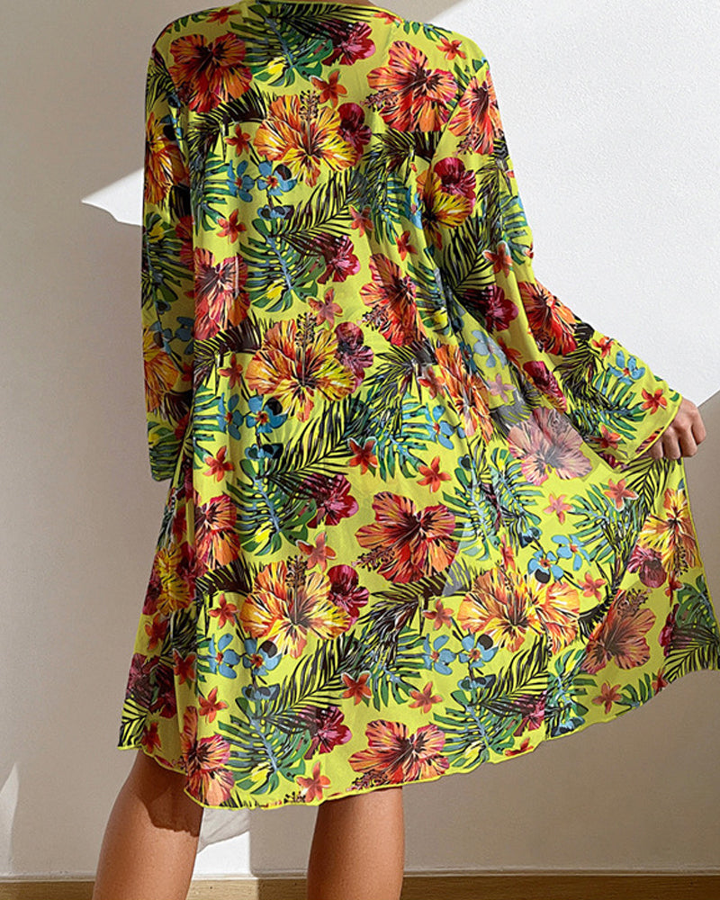 Rosalie | Bikini jupe fleurie