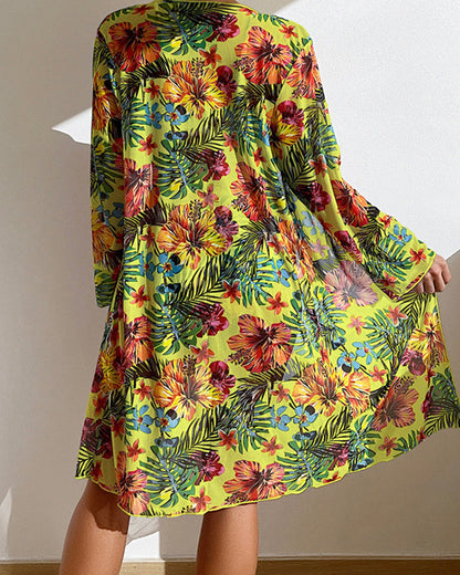 Rosalie | Bikini jupe fleurie