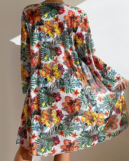 Rosalie | Bikini jupe fleurie