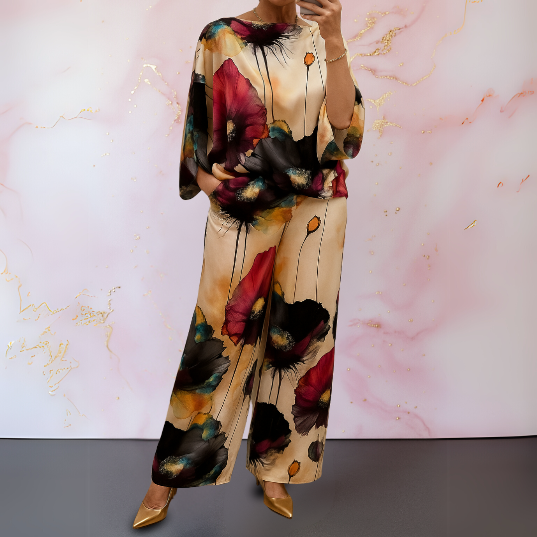 Naomie | Ensemble satiné élégant