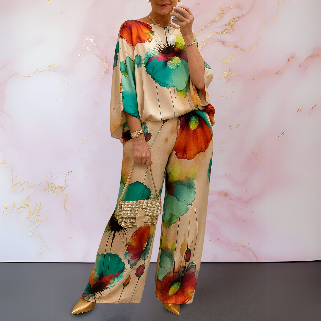 Naomie | Ensemble satiné élégant