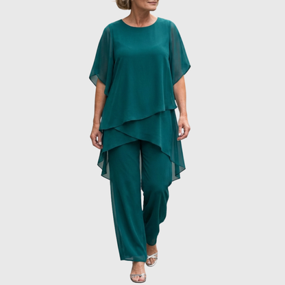 Isaure | Ensemble drapé asymétrique