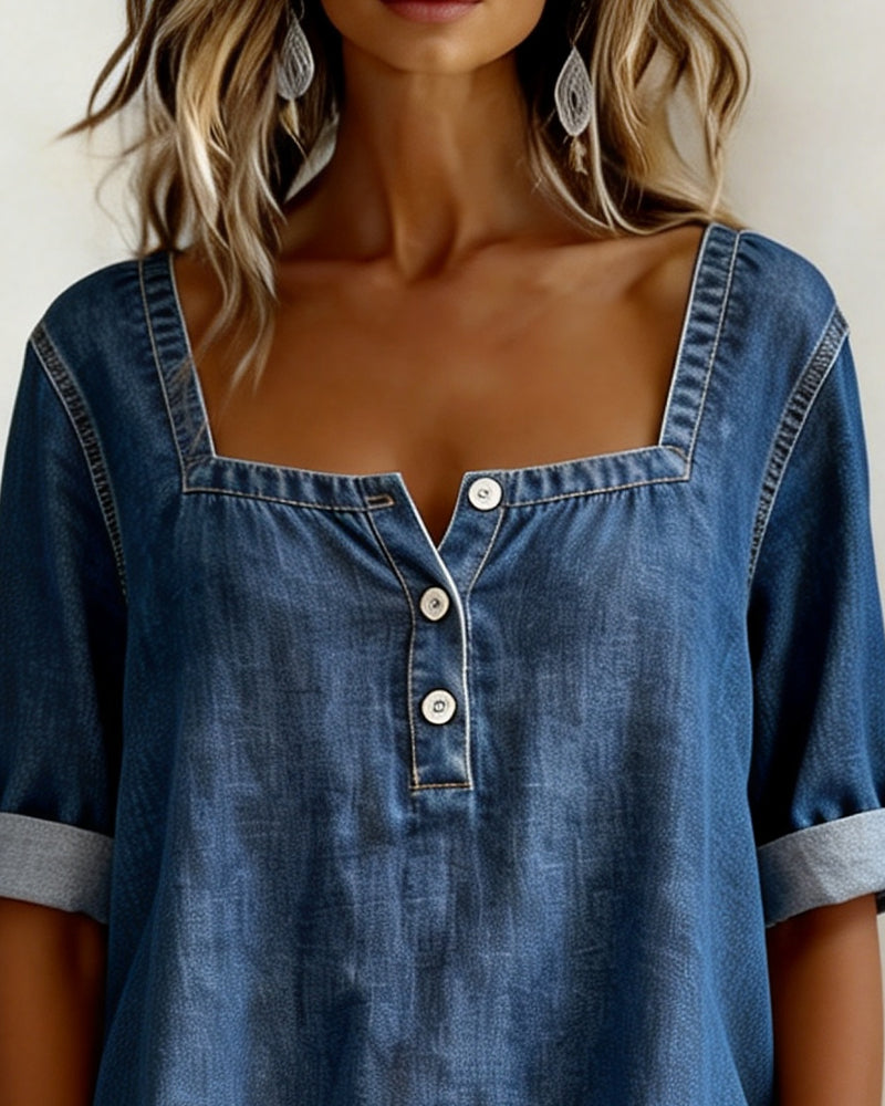 Germaine | Chemise Denim Carrée