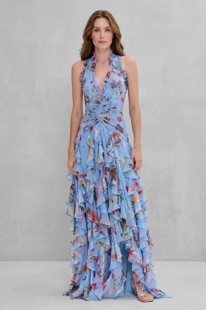 Valérie | Robe longue halter