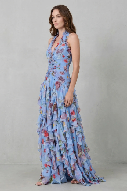 Valérie | Robe longue halter
