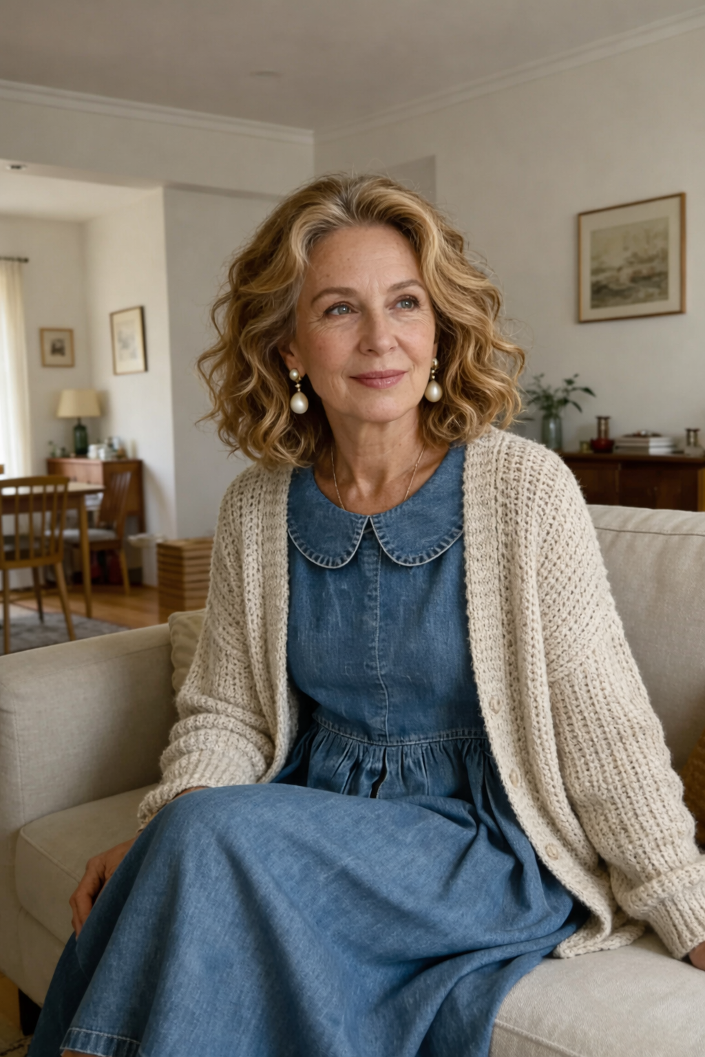 Louisette | Robe Denim Romantique