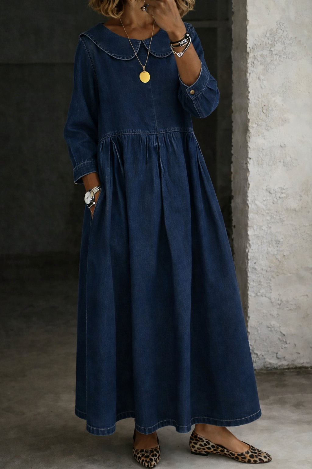 Louisette | Robe Denim Romantique