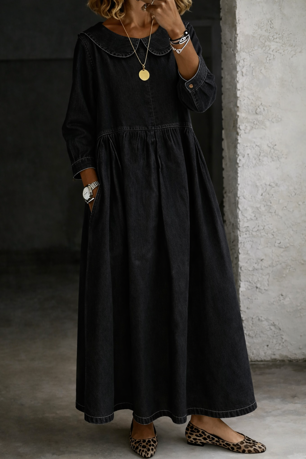 Louisette | Robe Denim Romantique