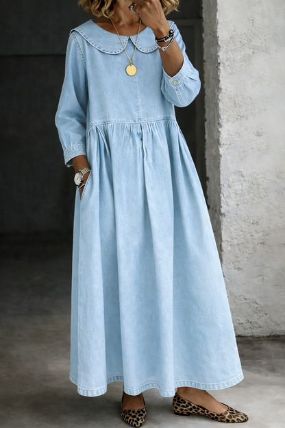 Louisette | Robe Denim Romantique