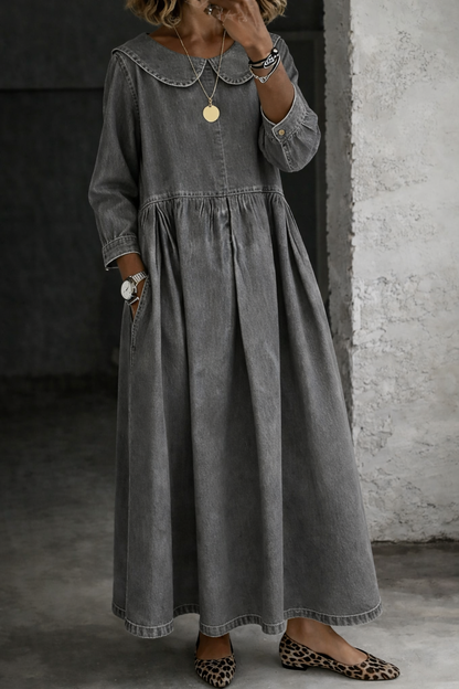 Louisette | Robe Denim Romantique
