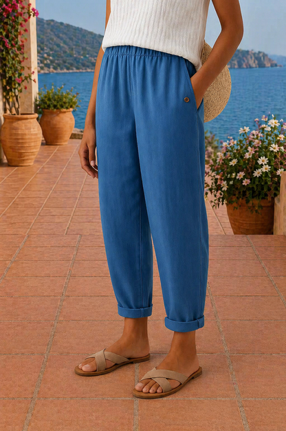 Laure | Pantalon large décontracté