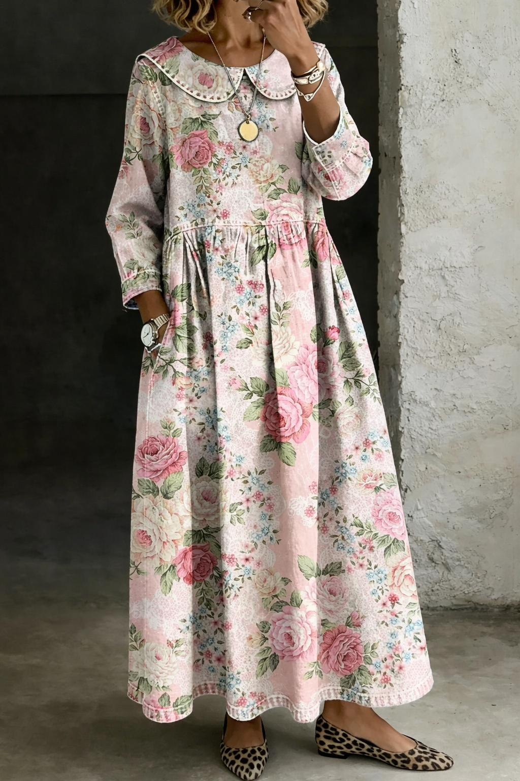 Apolline | Robe Denim Florale