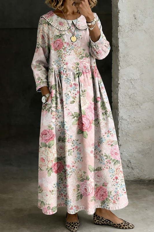 Apolline | Robe Denim Florale
