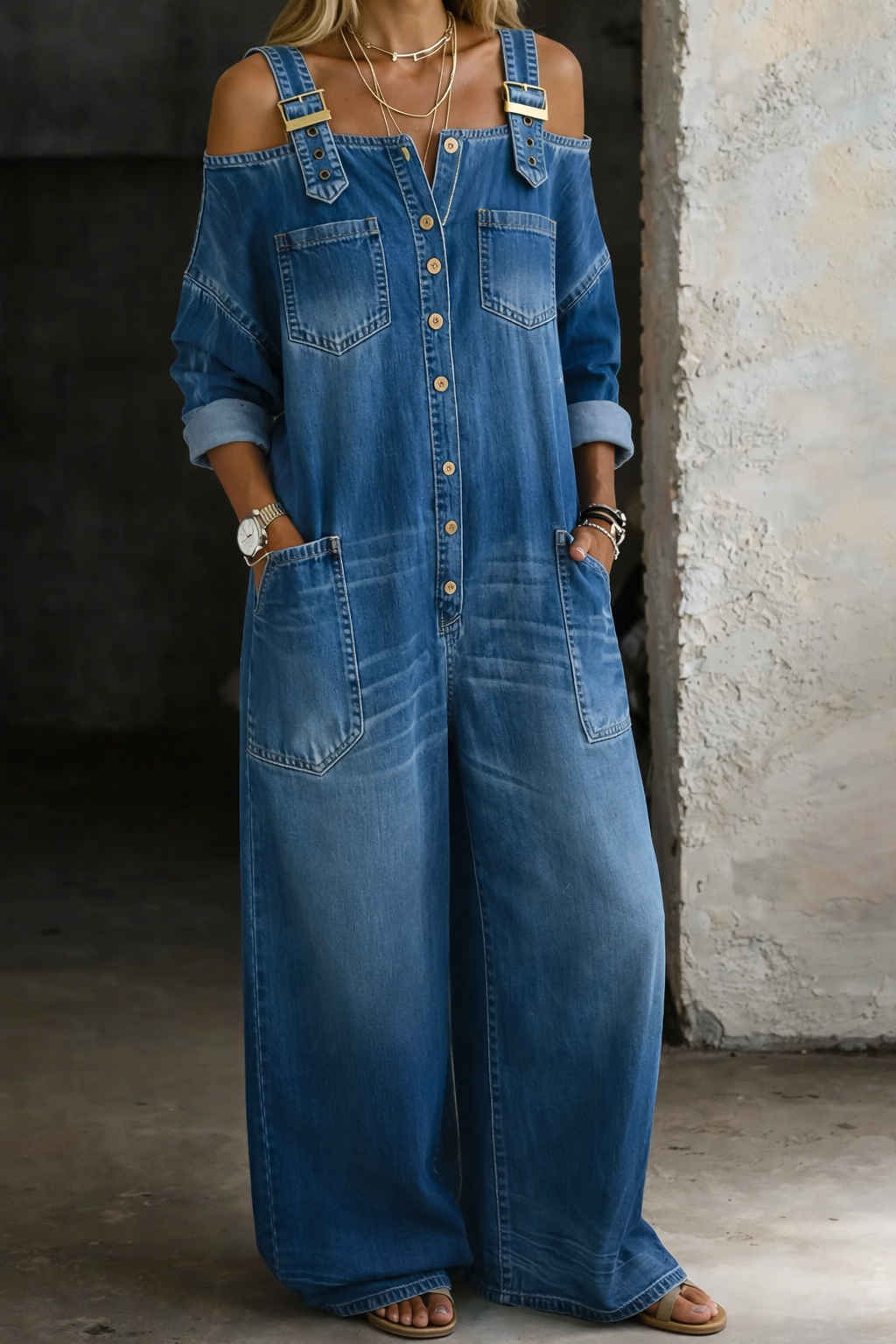 Henriette | Combinaison Denim Souple