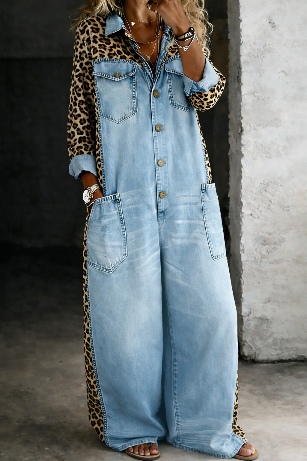 Jocelyne | Combinaison Chemise Denim