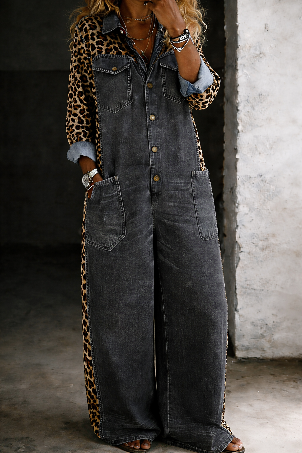 Jocelyne | Combinaison Chemise Denim
