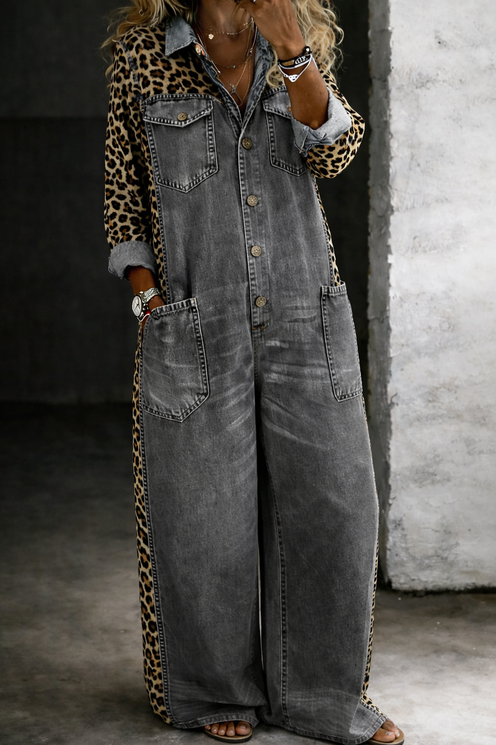 Jocelyne | Combinaison Chemise Denim