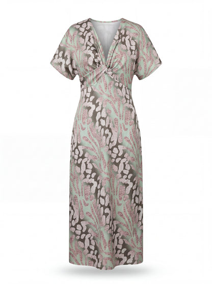 Nathalie | Robe midi cuivrée