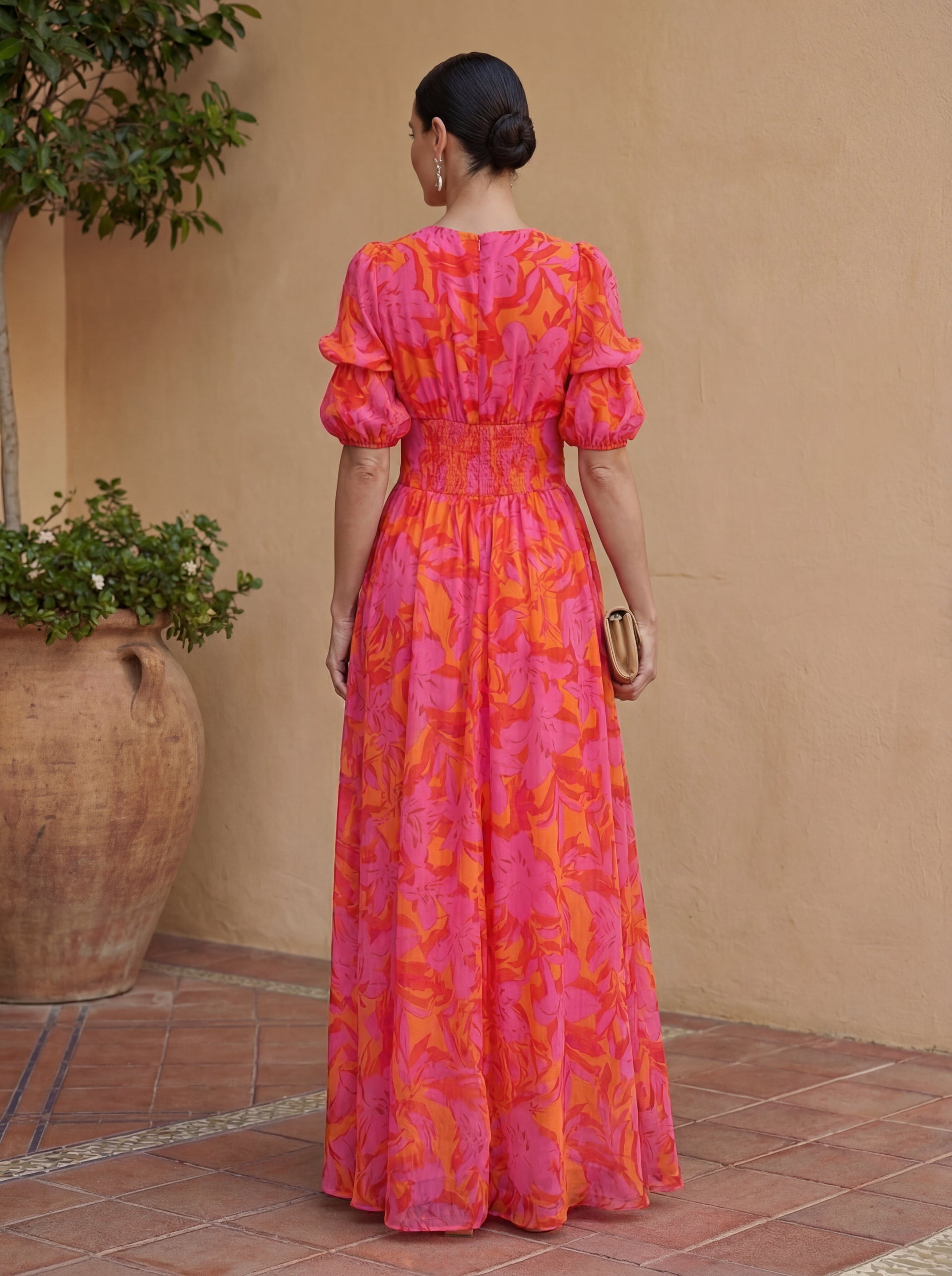 Pauline | Robe fluide colorée
