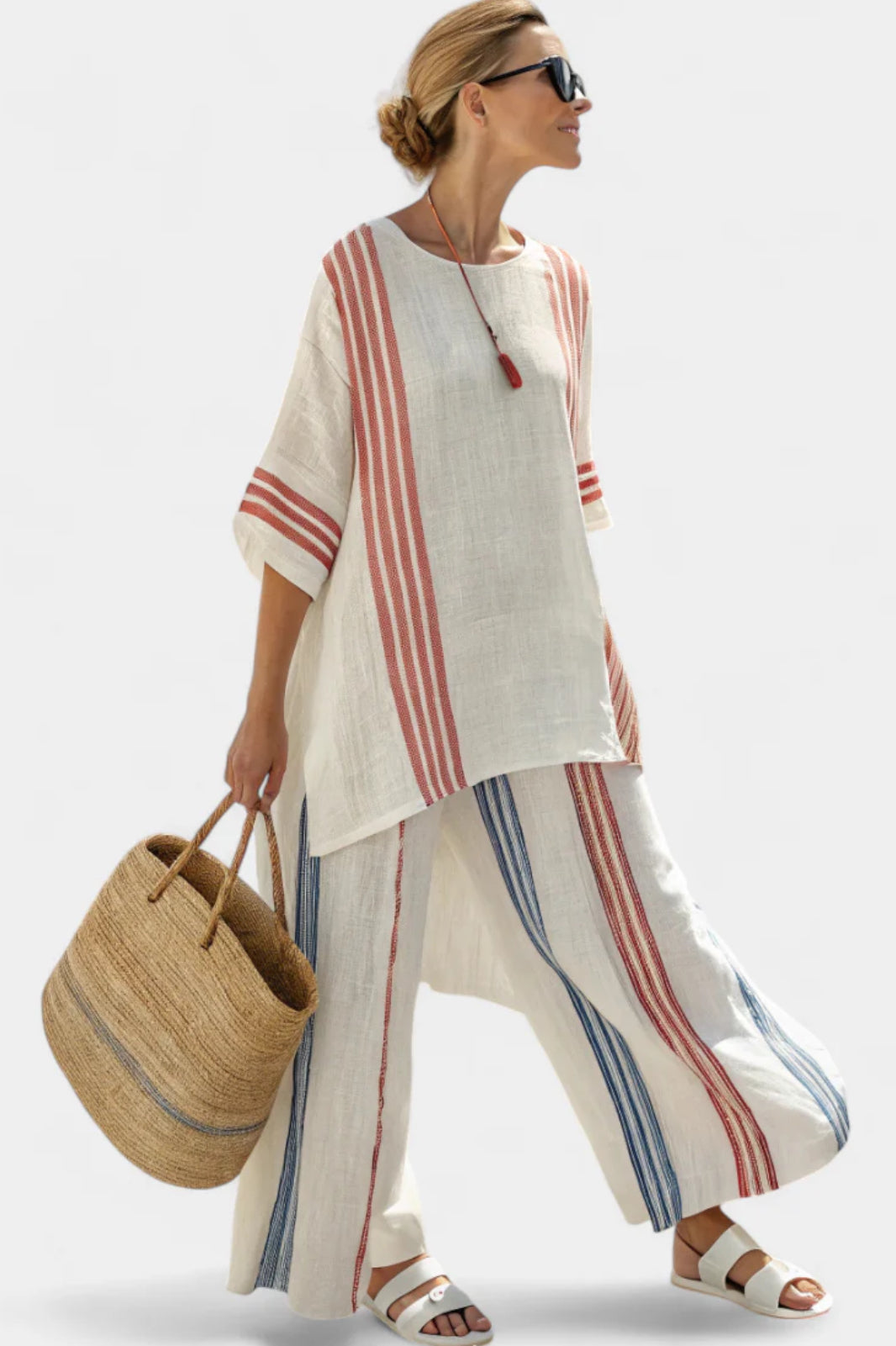 Livia | Ensemble rayé chic