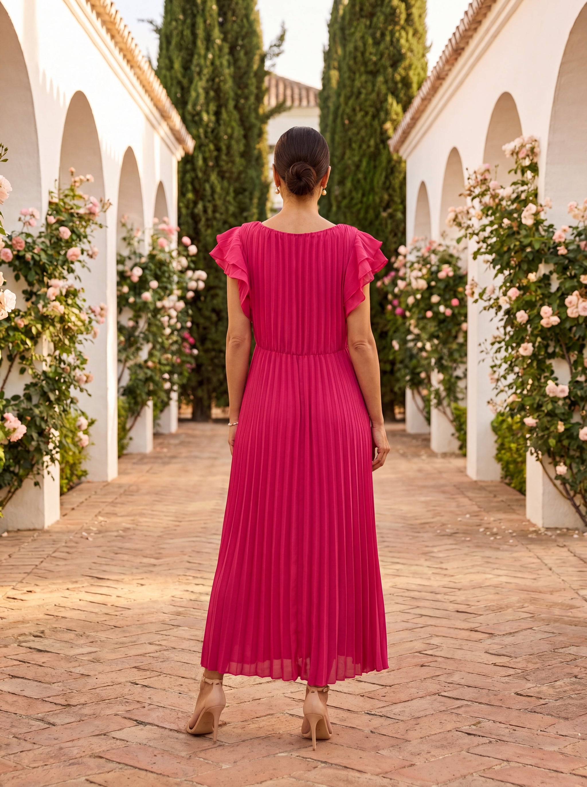 Isabelle | Robe plissée soirée