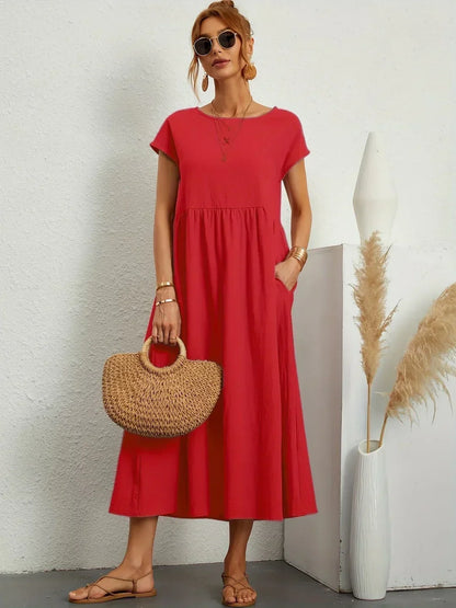Céleste | Robe midi vaporeuse