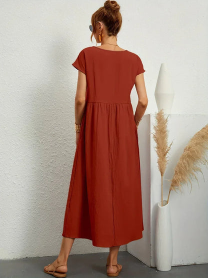 Céleste | Robe midi vaporeuse