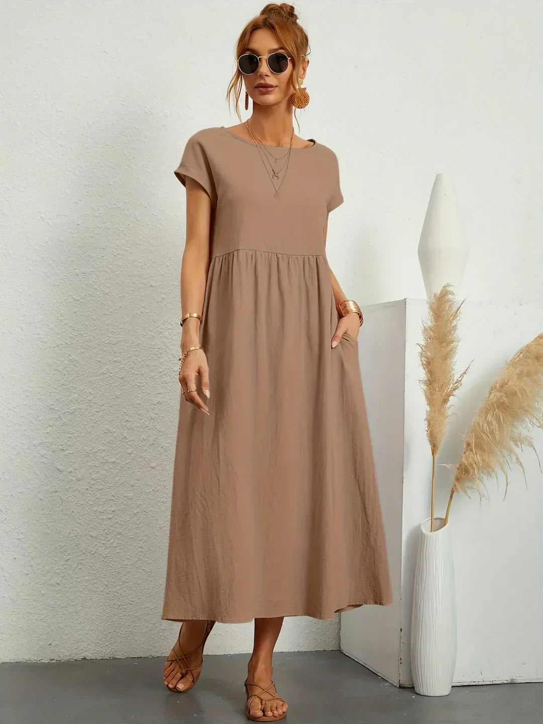 Céleste | Robe midi vaporeuse