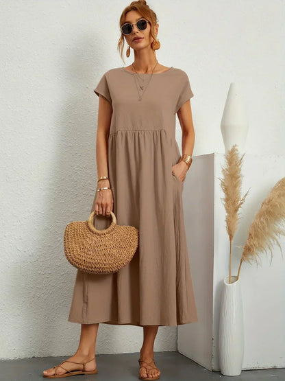 Céleste | Robe midi vaporeuse